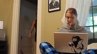 Amateur College Girls Enjoy Lesbian Fun At Home