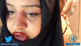 Big-Assed Hijab Woman Gets Anal Discipline!