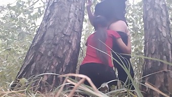 Lesbian Girls Find Shelter Under A Tree And Warm Up With Intimate Encounter - Illusion Girls