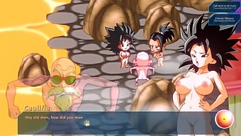 Elegáns Saiyans És Bulma Bőséges Keble Cenzúrázatlan Angolul