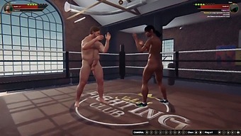 Ethan Und Dela Engagieren Sich In Einem Nackten Kampf In 3d