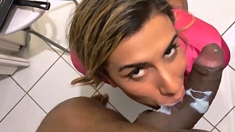 Amusing Encounter With A Blonde Using Breast Milk For Play