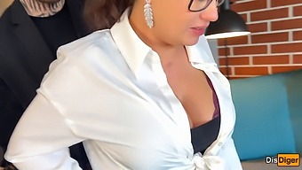 Two Men Have Sex With A Curvy Mom And Her Teen Stepdaughter In Their House